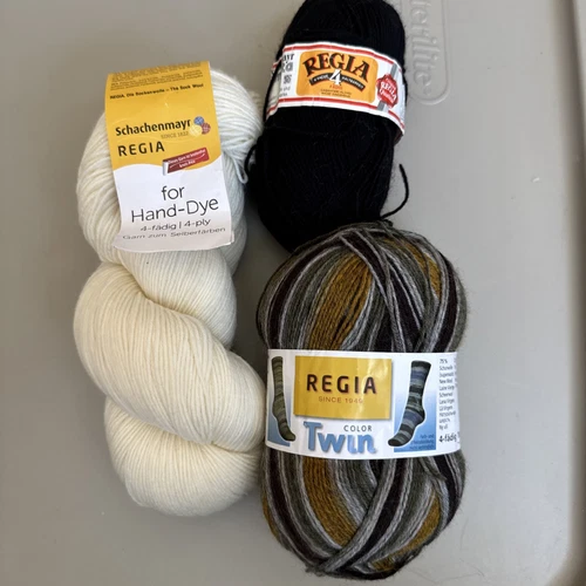Regia Lot Of 3 Skeins Yarn