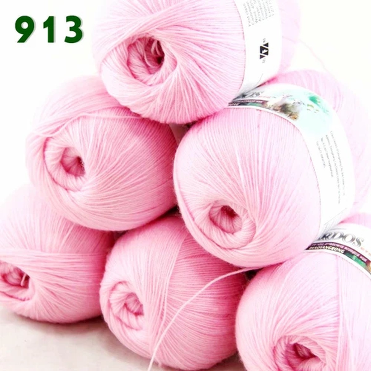Sale 6 Ballsx50gr LACE Acrylic Wool Cashmere Rugs Hand Crocheted Yarn 13