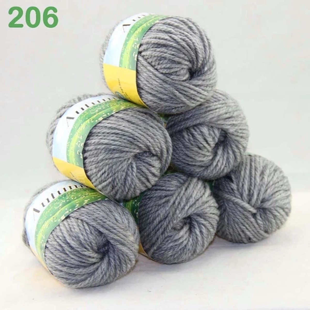 Sale 6BallsX50g DIY Wool Velvet Rug Blankets Hand Crocheted Knitting Yarn 206