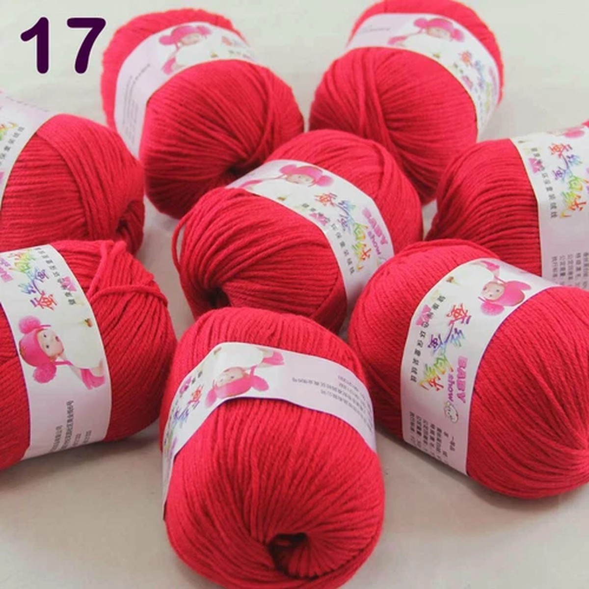 Sale 8 Skeinsx50g Cashmere Silk Wool Children Hand Knit Blankets Crochet Yarn 17