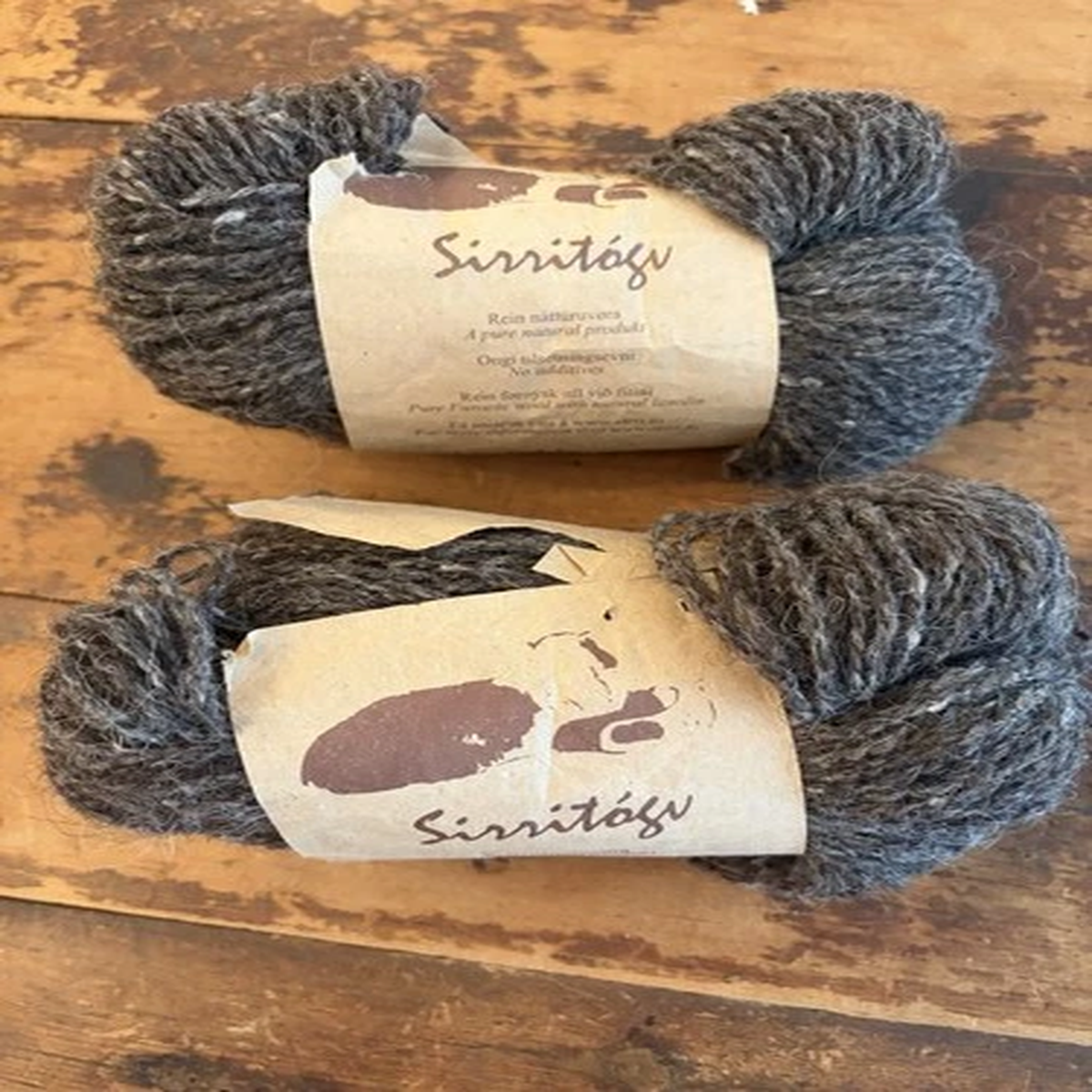 Sirritogv Yarn Two Skeins 100grams Pure Faroese Wool Faroe Islands