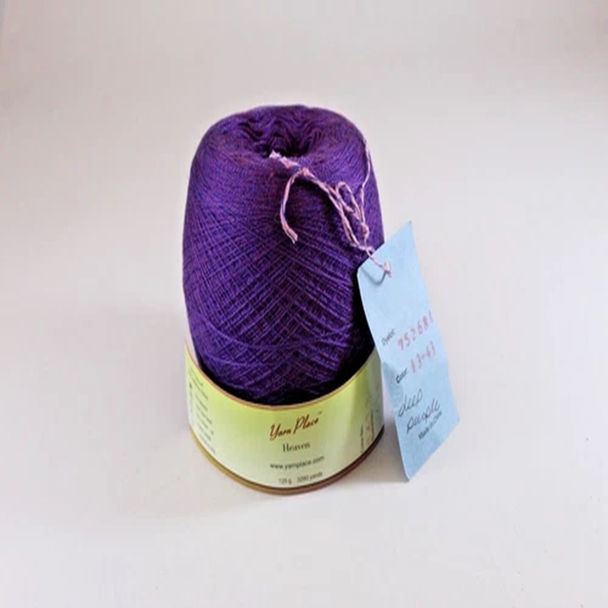 The Yarn Place Heaven Cobweb Tencel Merino Blend Clr. 8343 Deep Purple 120g Ball