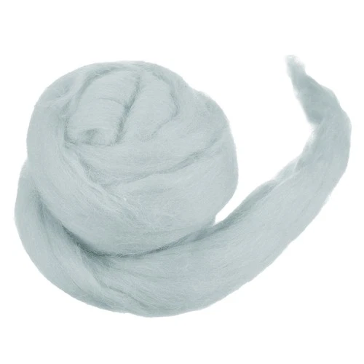 Wool Roving Yarn Soft Felting Wool 50g/1.76oz Chunky Roving Yarn Light Grey