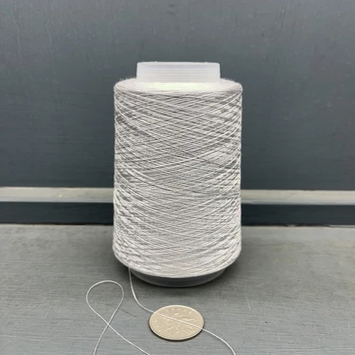 100G PALE SILVER GREY COLOUR 2/80NM 100% VERY FINE SILK YARN MISTY GREY
