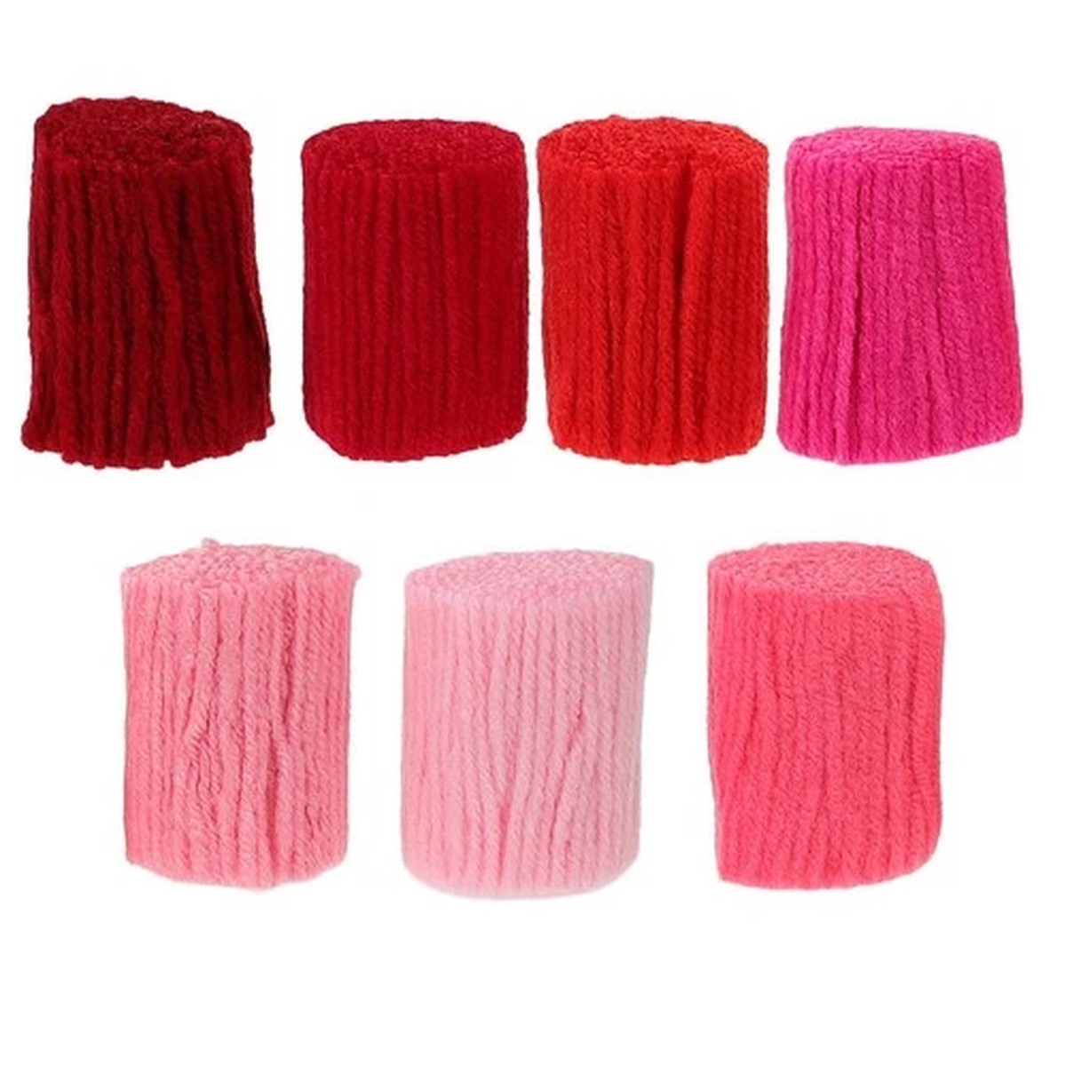 7 Pcs Yarns for Diy Project Carpet Embroidery Supply Hand Crochet Chunky