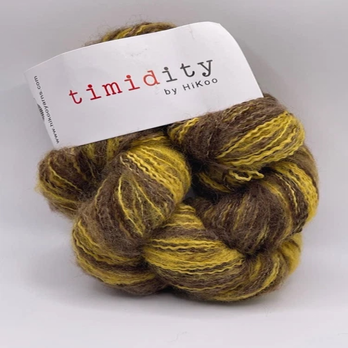 Hikoo Timidity Yarn #1 Honey Drizzle Striping ThinThick Wool Blend 50g 245y