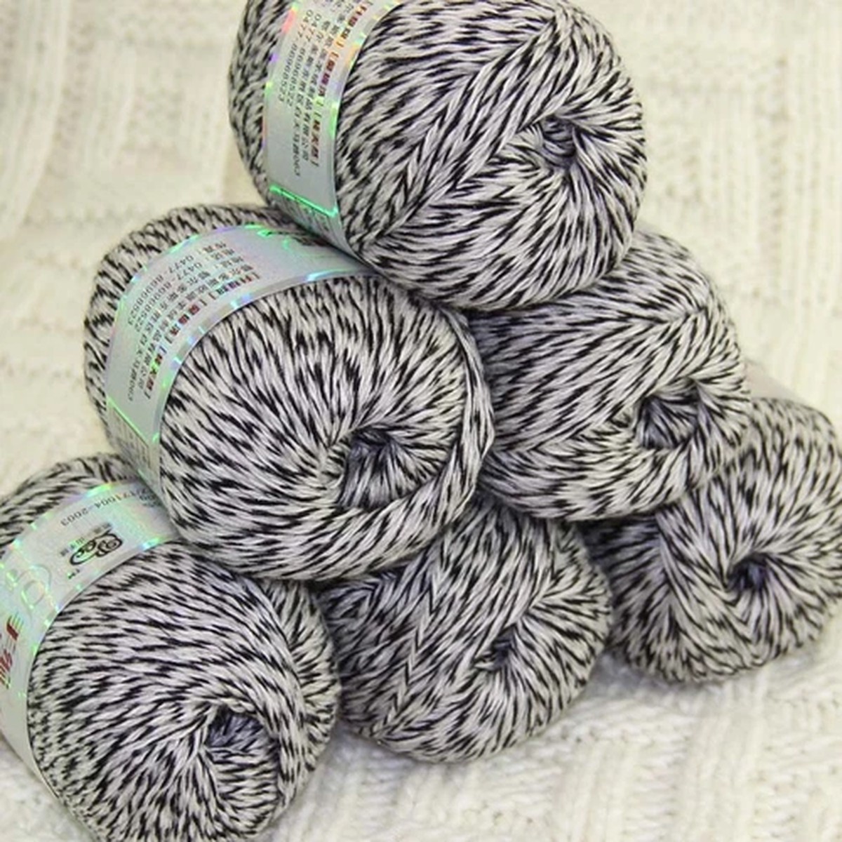 New Sale Soft 6 Skeins x50g Pure Cashmere Blankets Hand Crocheted Wool Yarn 40