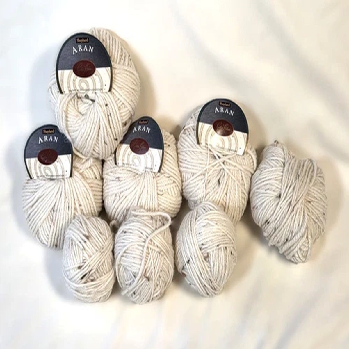 Vintage 1990s Cynthia Helene Aran Shepherd Yarn | 100% Pure Wool | Lot of 8
