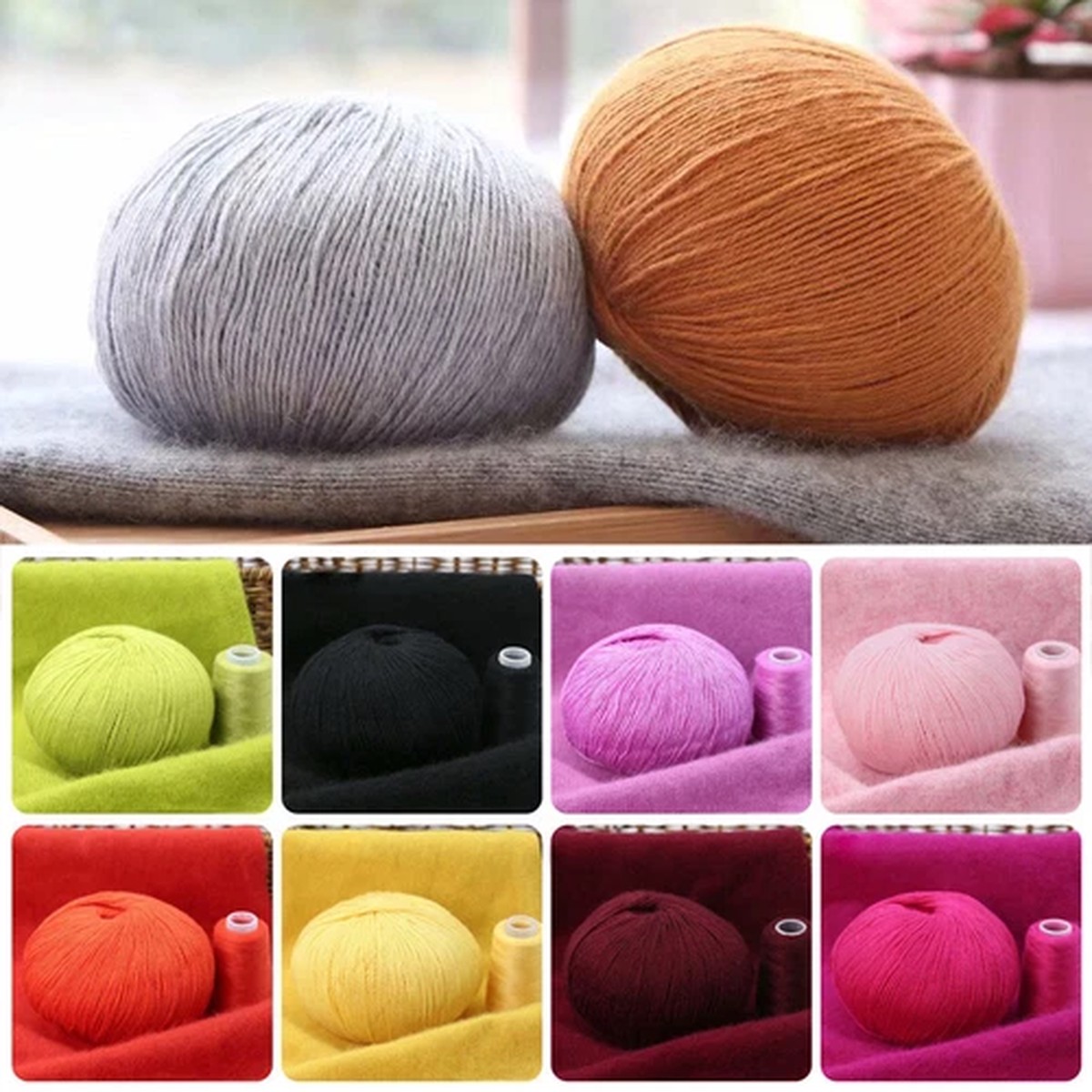 50+20g/set Baby Cashmere Yarn For Hand Knitting Crochet Worsted Wool Thread