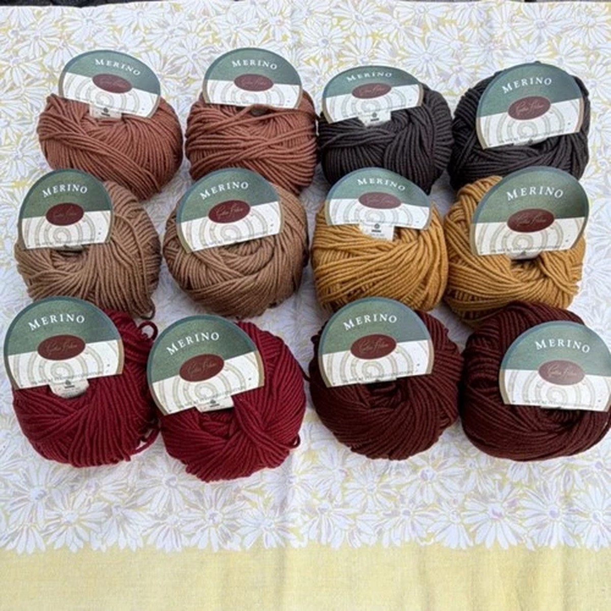 Cynthia Helene 100% Pure Merino Superwash Wool Yarn Lot of 12 Skeins