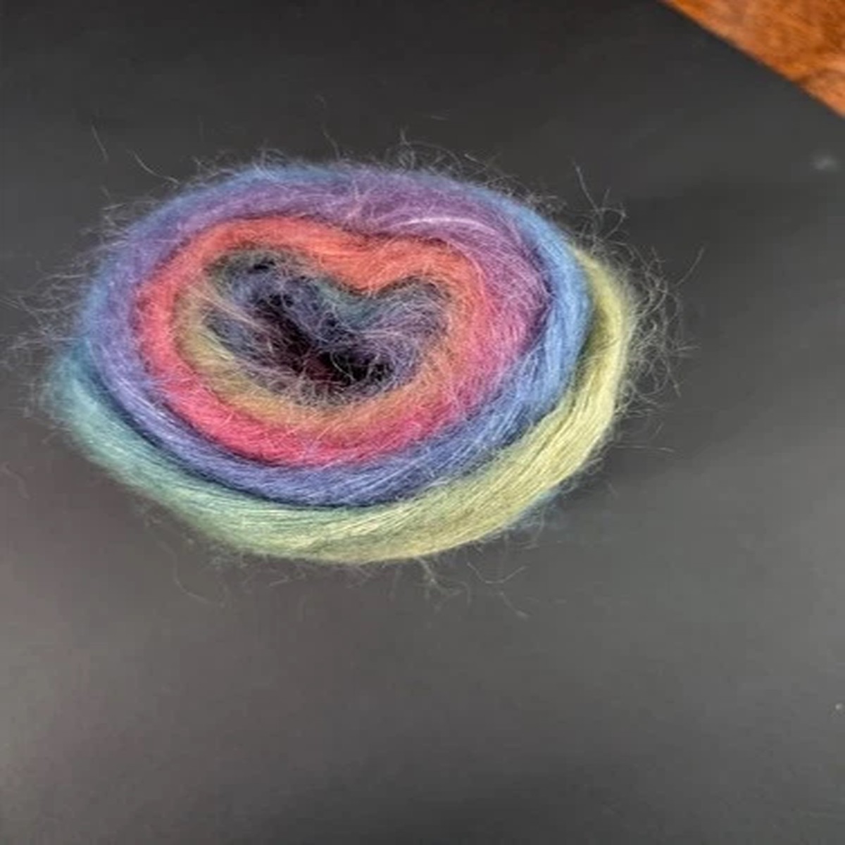 Destash -hand dyed Essentials Mohair Print 50 grams