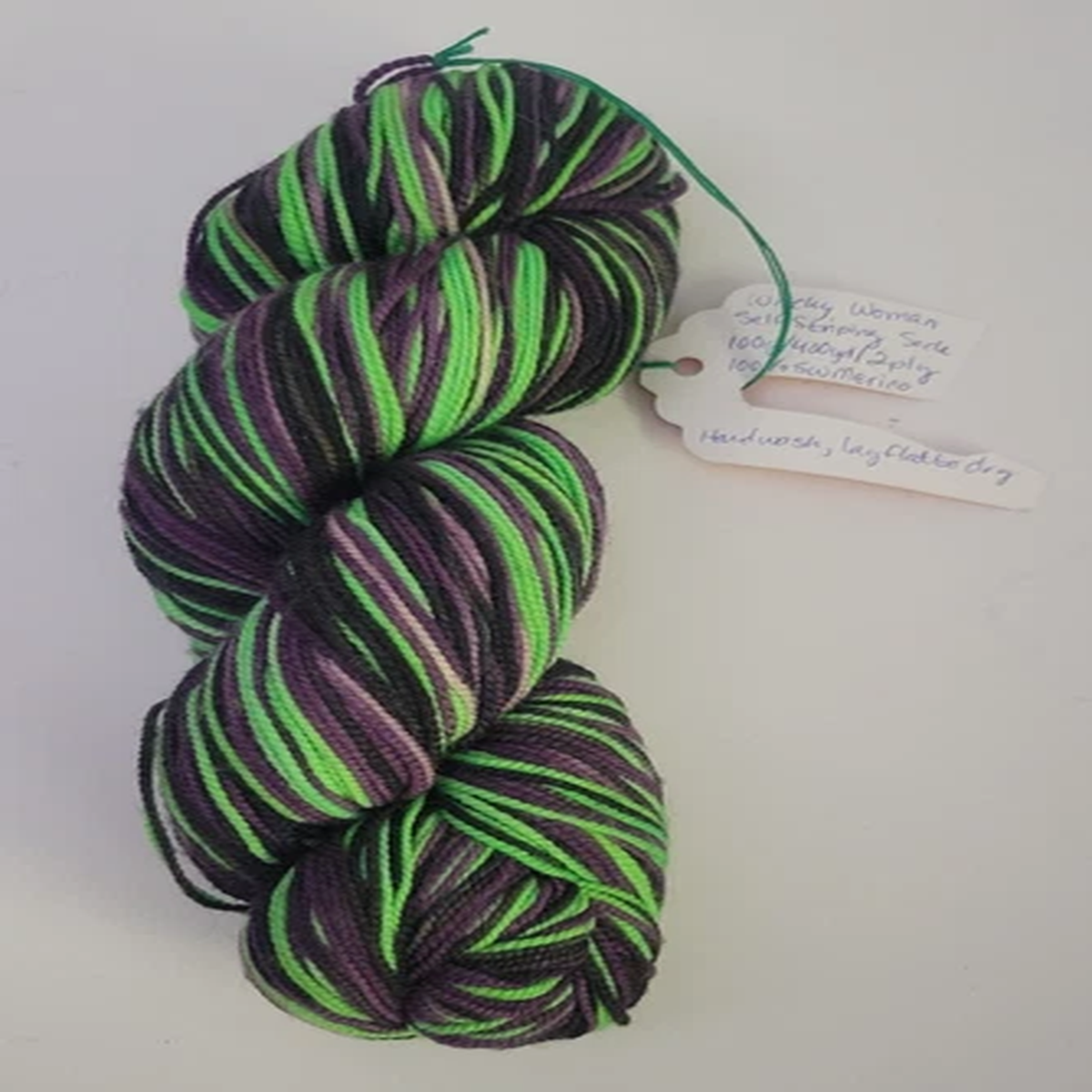 Hand Dyed Yarn 'Witchy Woman" One Skein 100% Merino