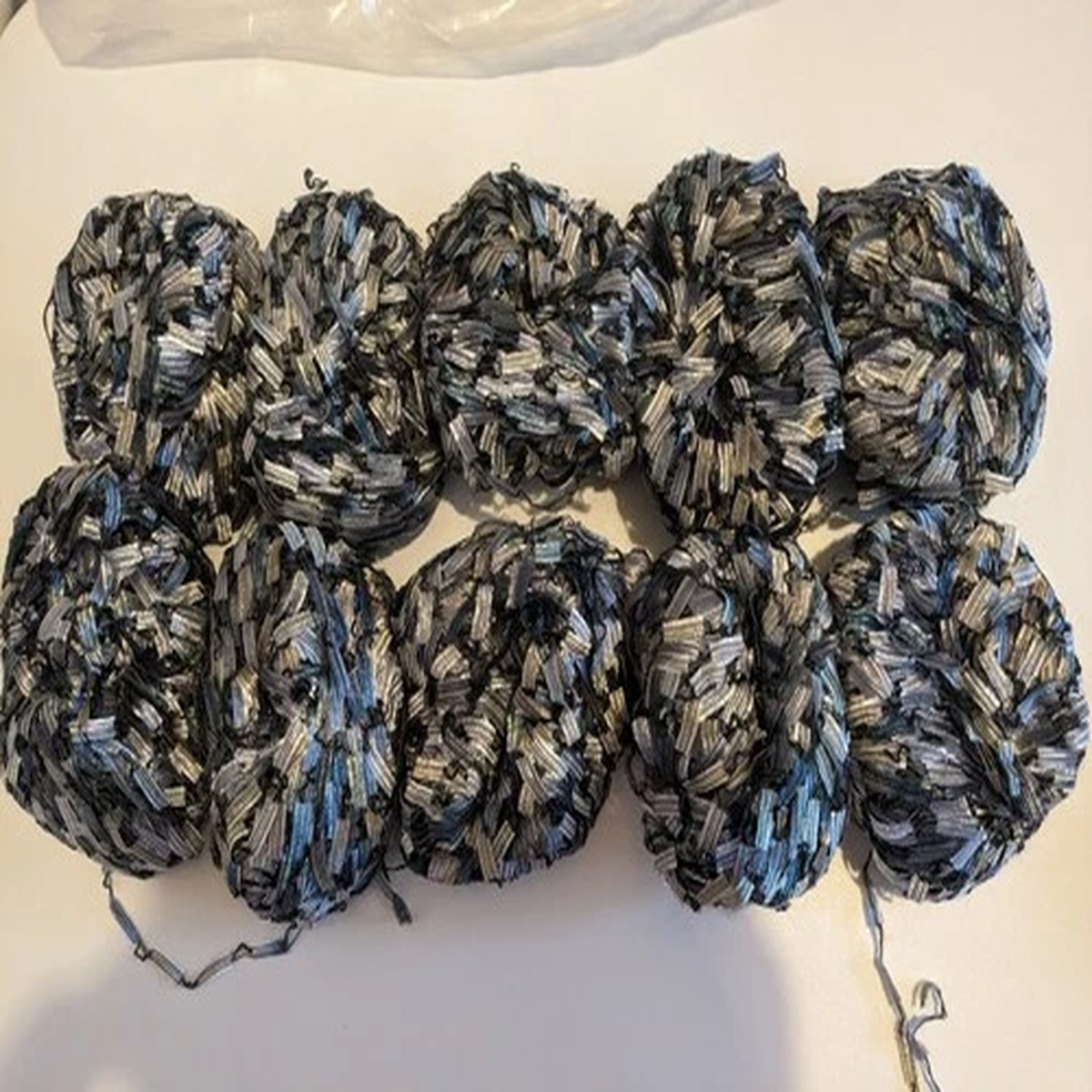 500G SIRDAR ILLUSION 703 MOTHER OF PEARL gold silver WOOL YARN 6mm Chunky