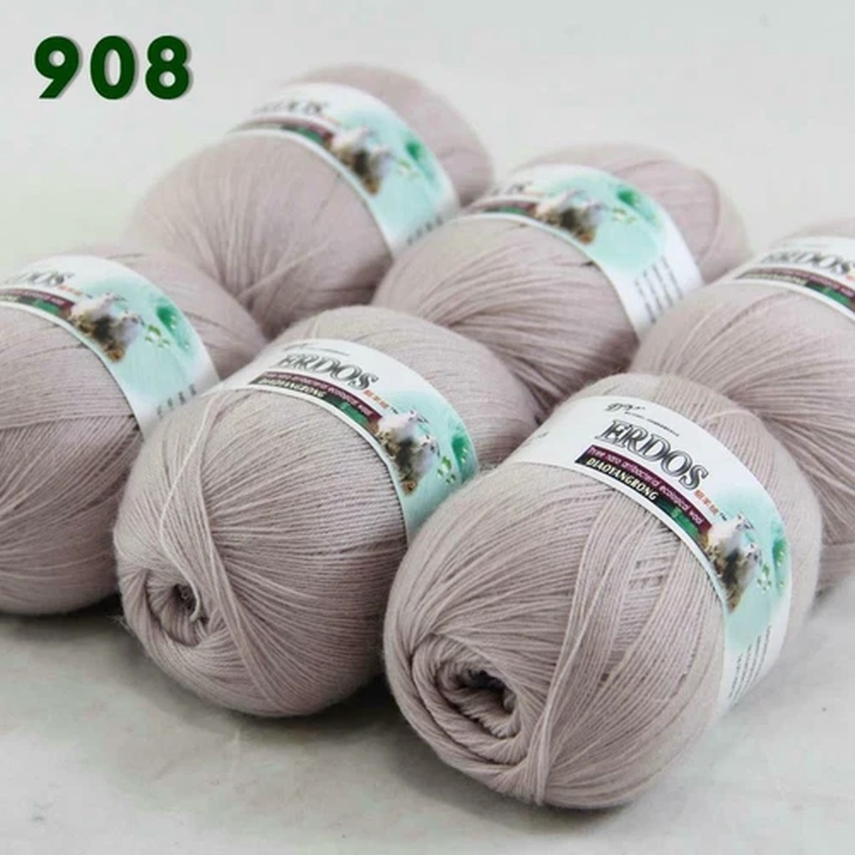 AIPYARN 6 Skeins X 50g LACE Crochet Yarn Acrylic Wool Cashmere Hand Knitting 08