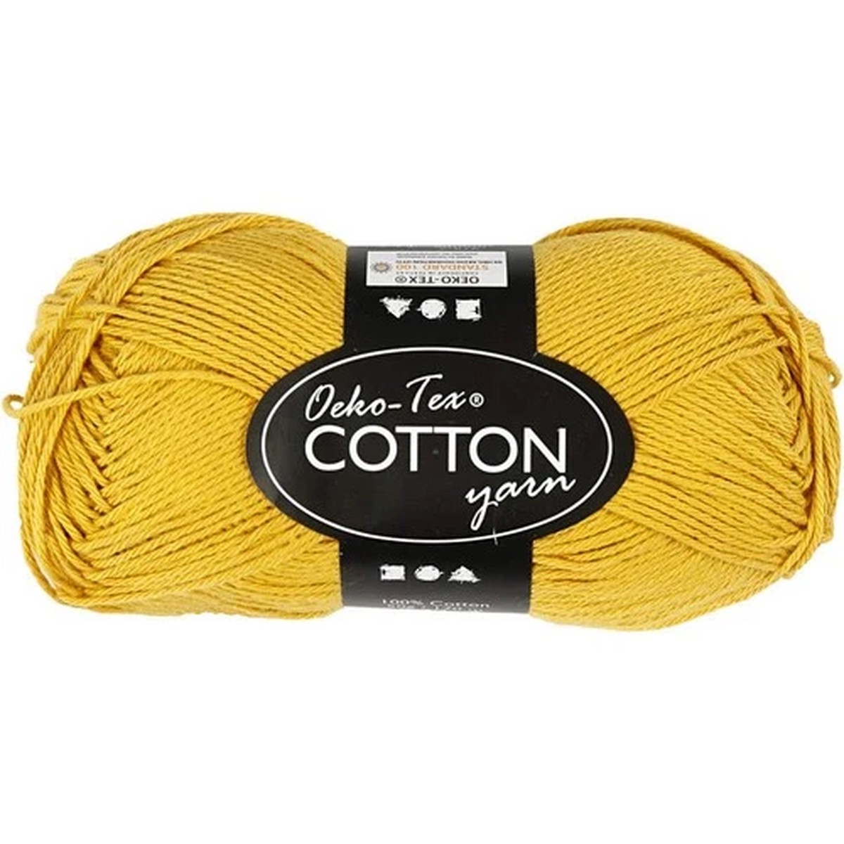 Creativ Cotton yarn, curry, One Size One Size Curry