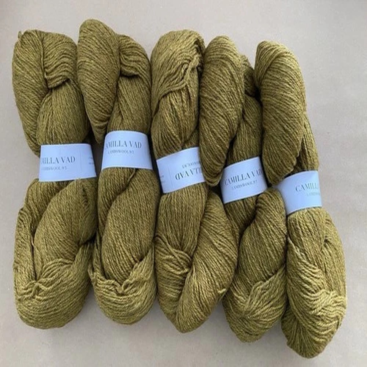 LOT ~ Camilla Vad ~ Lambswool 9/3 ~ Mrk Messing ~ 5 hanks ~ RARE