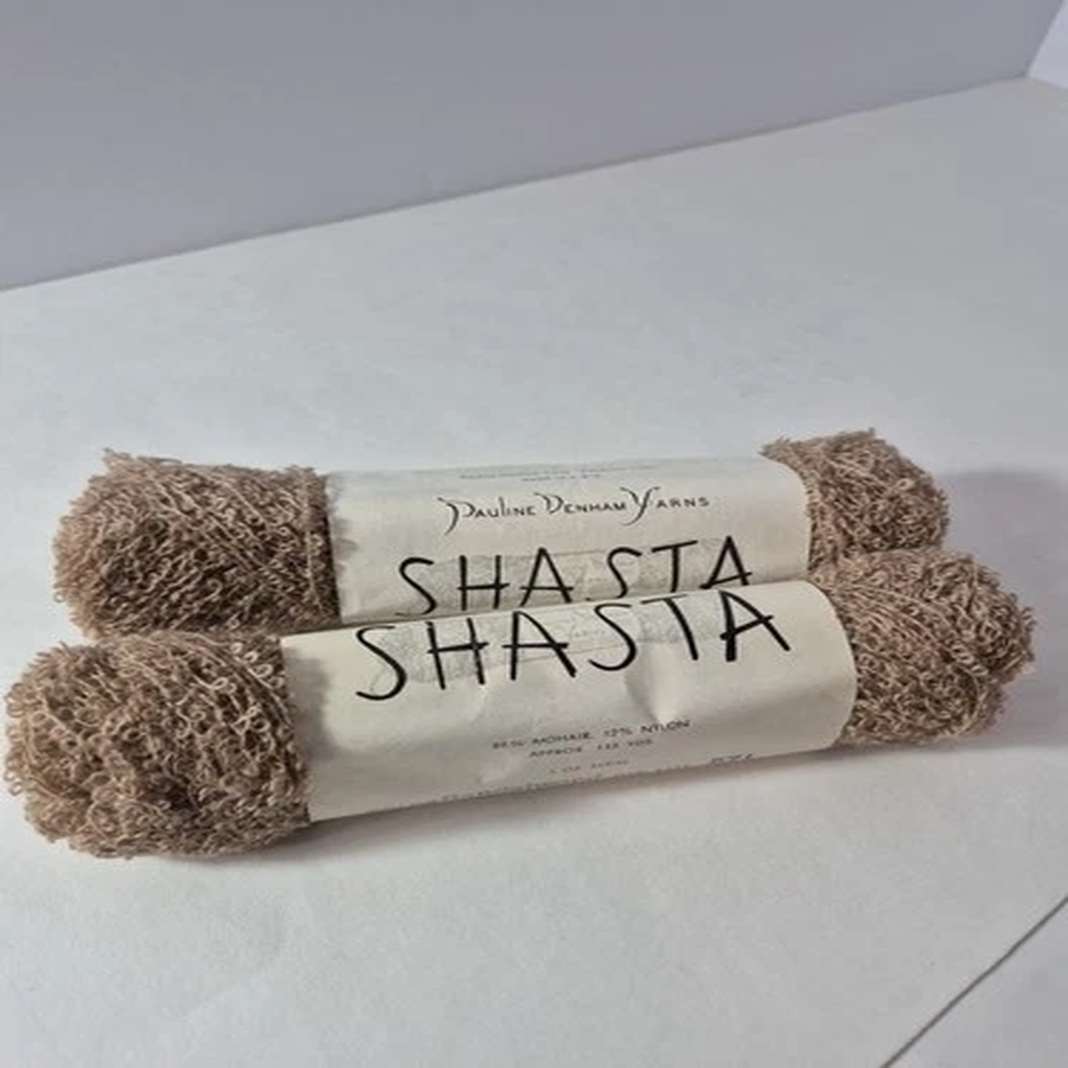Pauline Denham Yarns Shasta Skein Sandalwood 502 Dye Lot 571 Mohair Blend Lot