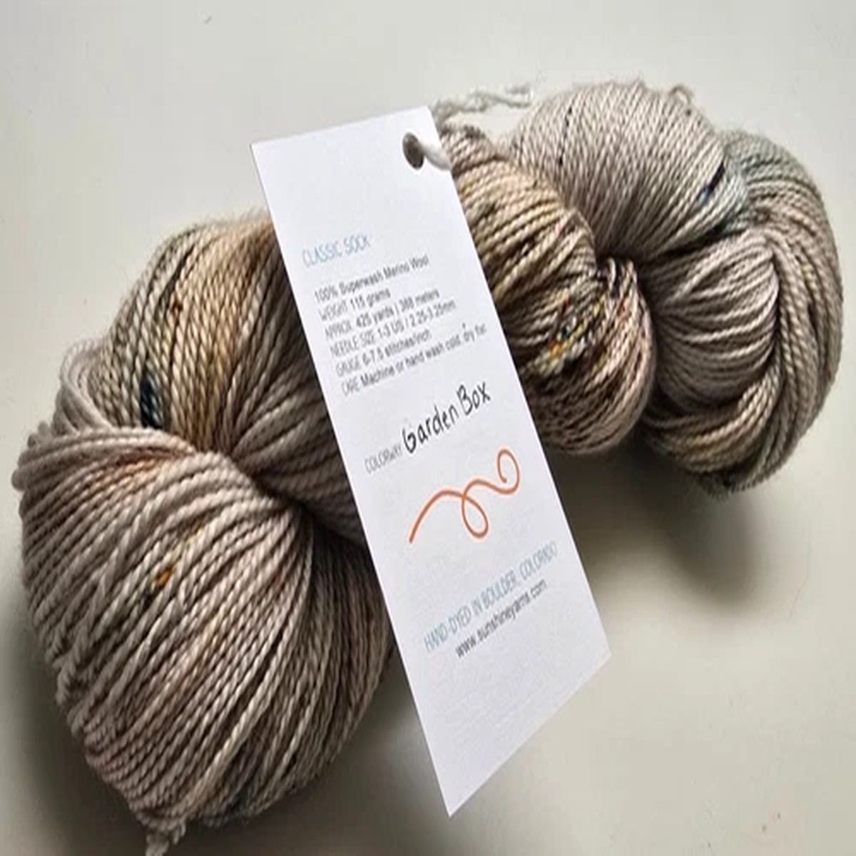 Sunshine Yarn Spread Color Classic Sock 100% SW Merino/ 425 yds Garden Box