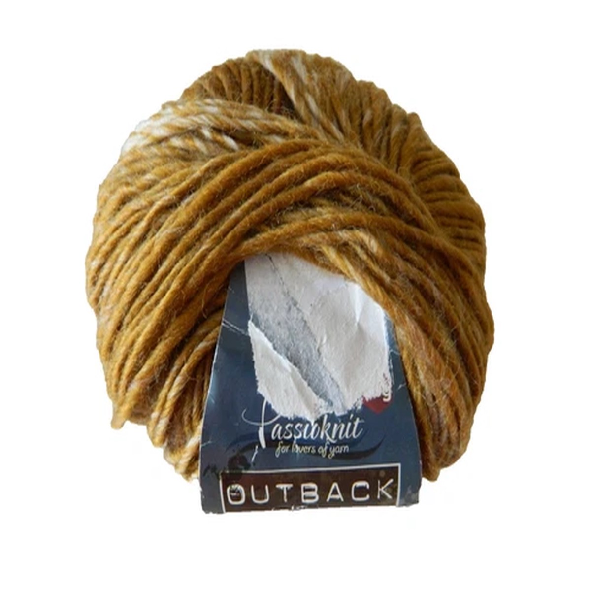Yarn PASSIOKNIT OUTBACK LANGLEY Wool Acrylic Beige Brown OLD GOLD Craft Hobby