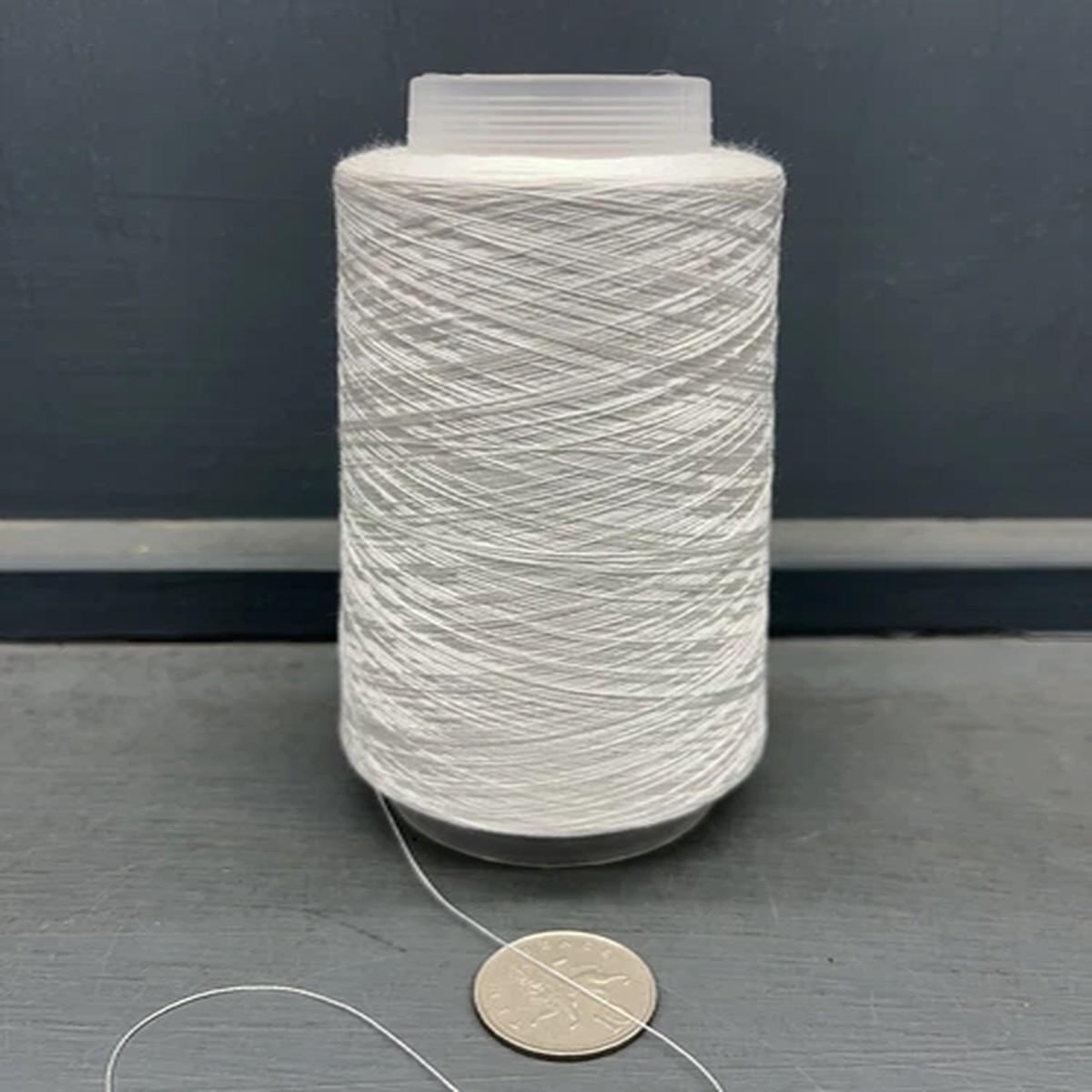 100G BLEACHED WHITE COLOUR 2/80NM 100% VERY FINE SILK YARN BLEACHED