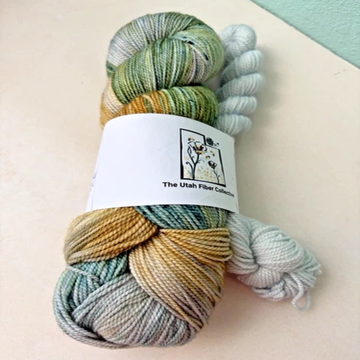 BACKCOUNTRY KNITTER, Hand Dyed 2-ply SOCK - Lake Blanche & Utah Snow Set