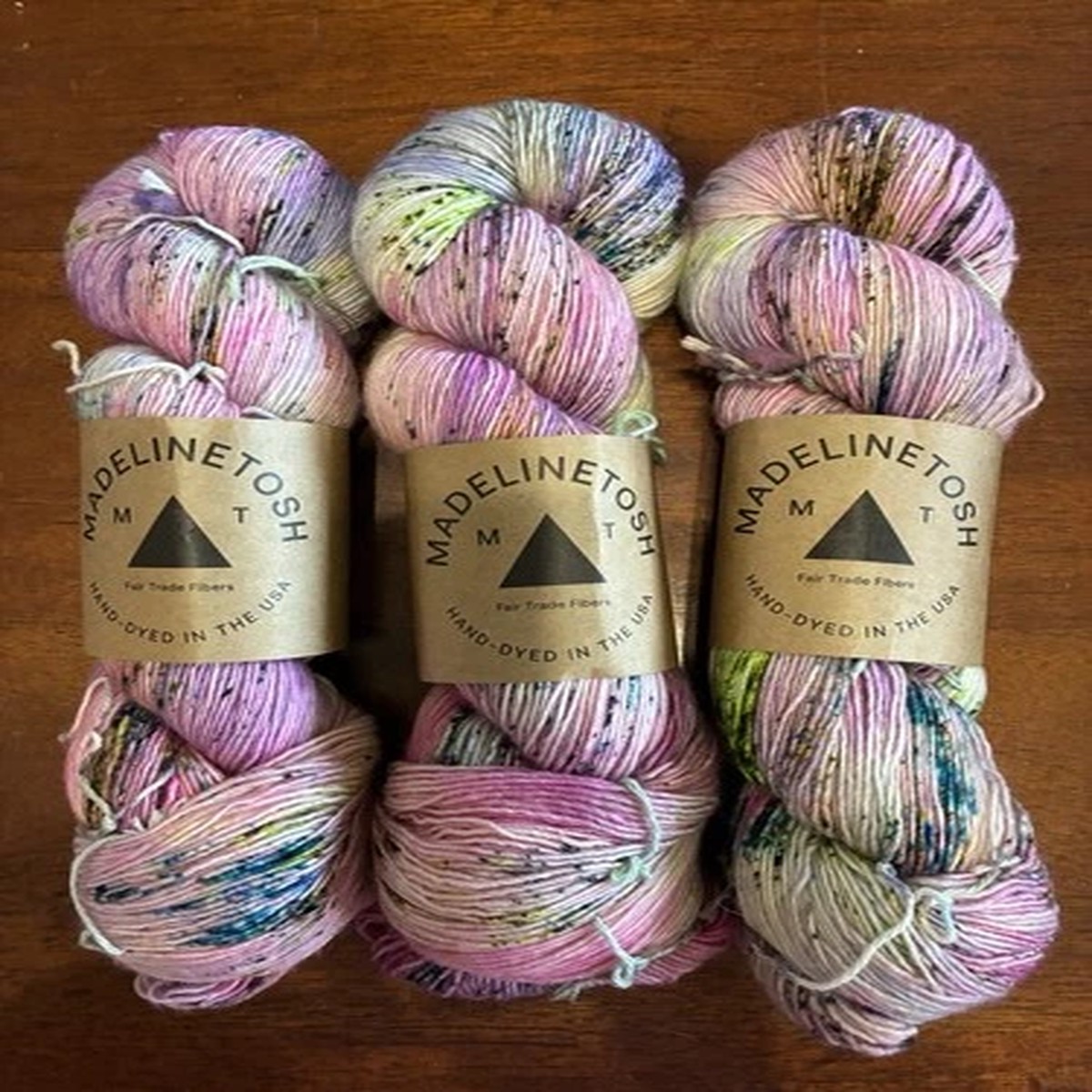 Madelinetosh - Tosh Merino Light - GLOW LOVE - LOT of 3 Skeins