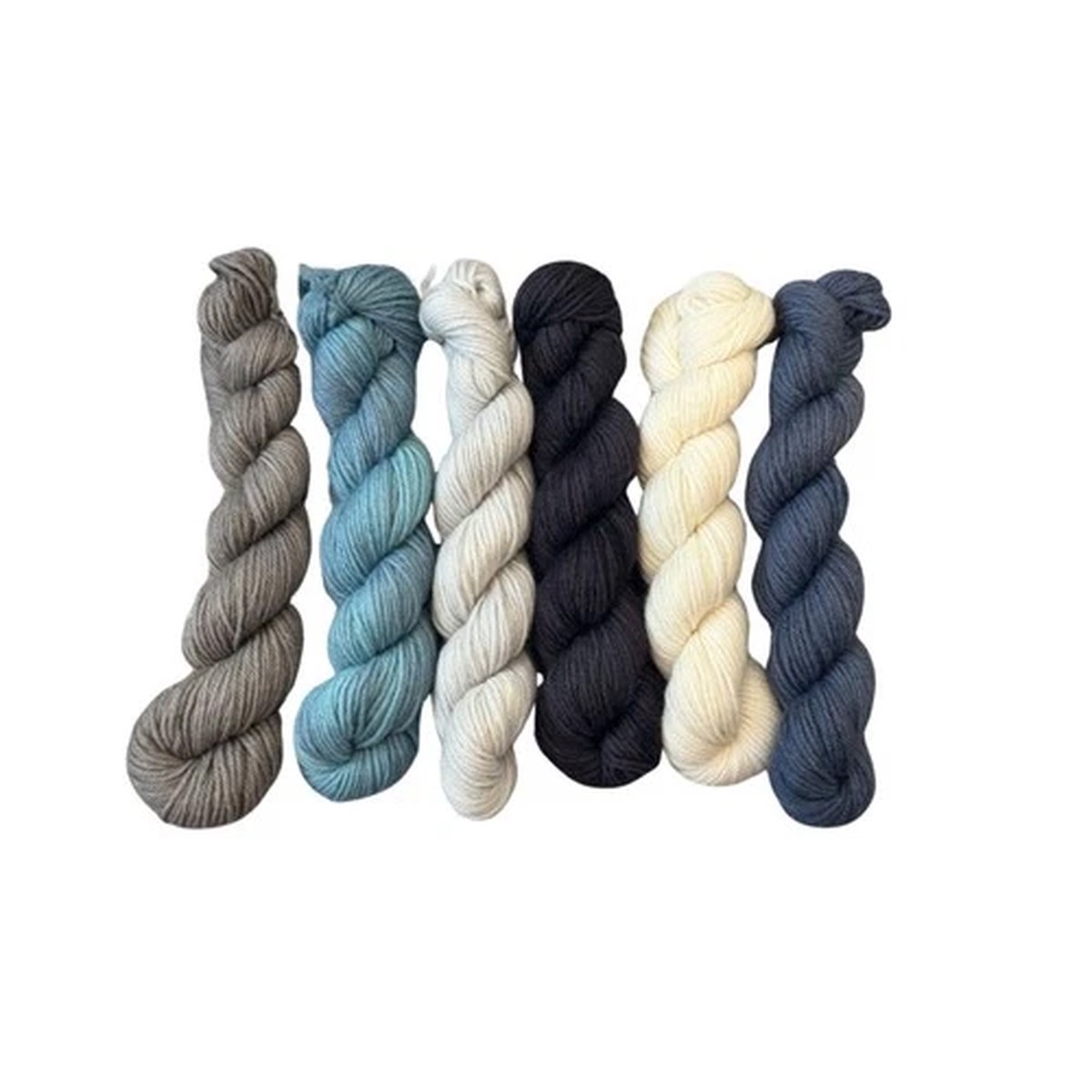 Tanis Fiber Arts Multi Color Hand Dyed Highland DK Mini Skeins Wool Yarn 366g