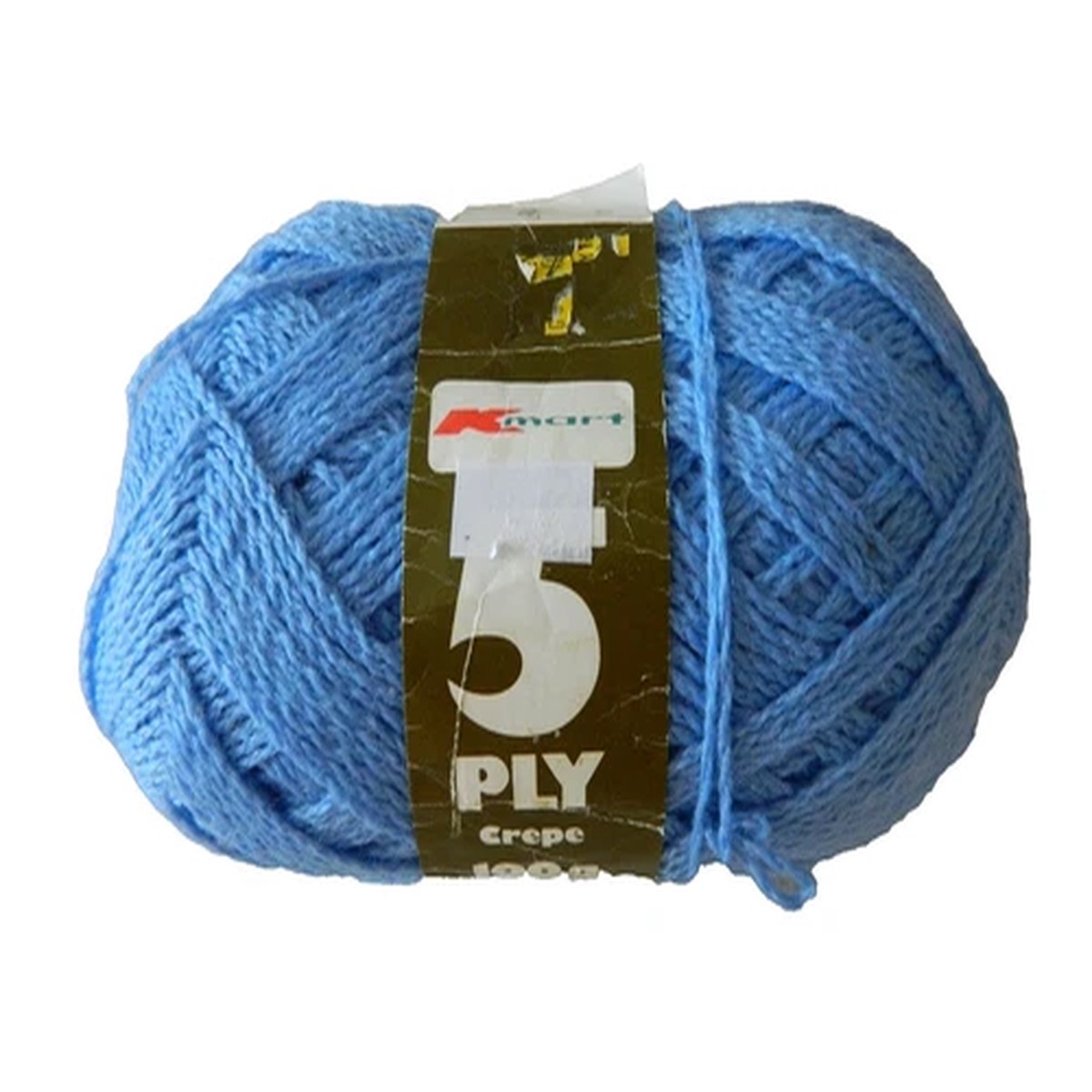 Yarn WOOL BLEND 5ply Crepe Blue Machine Washable Shrink Resist Craft Australia