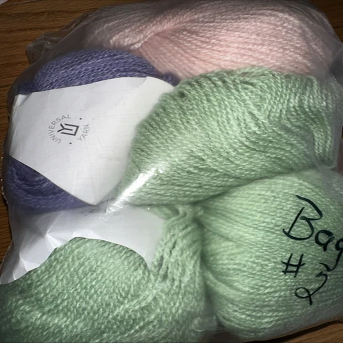Finn Yarn Lot(5) 3 Green 1 Pink 1 Blue Acrylic Merino Wool Alpaca