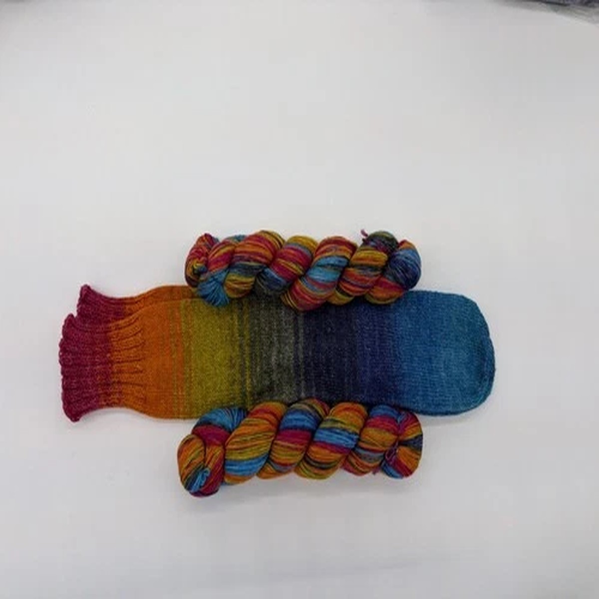 Hand Dyed Yarn Perfect Duo Yarn 100 Gr each 75% wool, 25% nylon