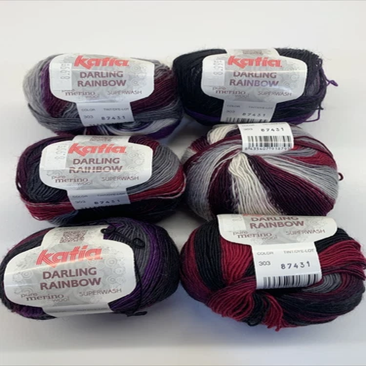 Katia DARLING RAINBOW sock yarn 60% superwash wool, 40% nylon