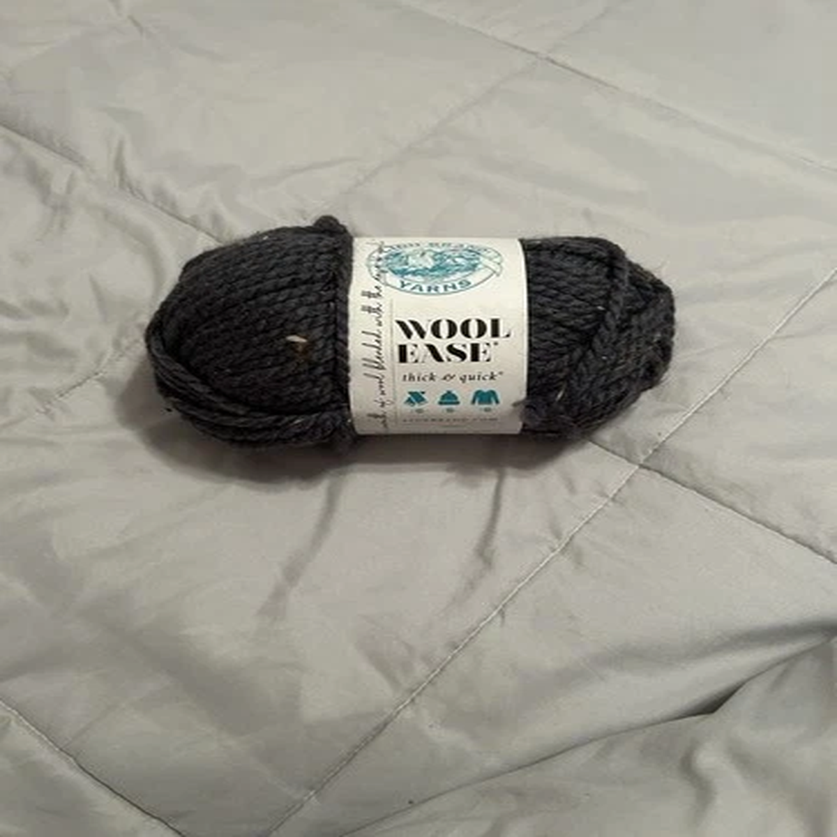 Lion Brand Wool-Ease Graphite Yarn