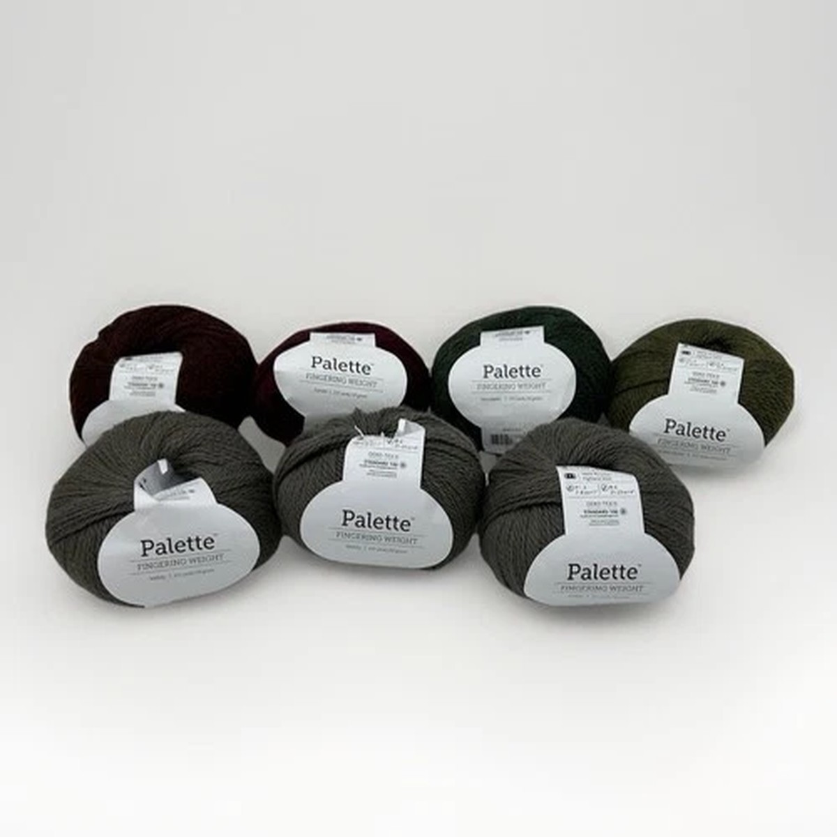 Knit Picks Palette Fingering Weight Peruvian Wool Yarn - 7 X 50 g Balls