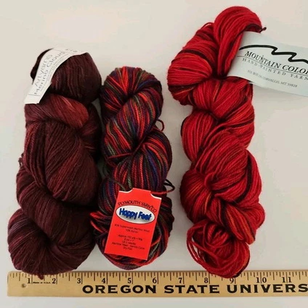 LOT OF 3 Skeins of Fingering Weight Yarn ART YARNS & MOUNTAIN COLORS & PLYMOUTH
