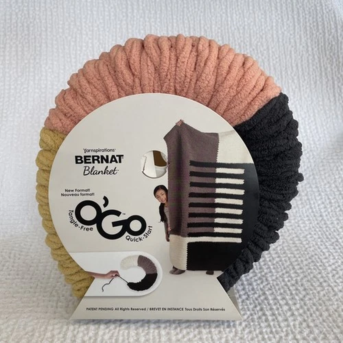 Yarnspirations Bernat Blanket O'Go Yarn Rose Gold RETIRED COLOR (7 in stock!)