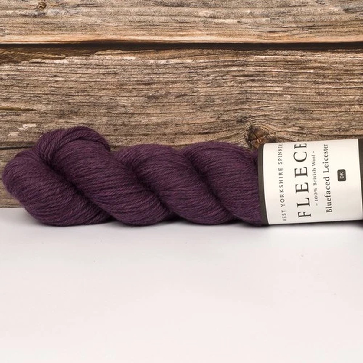 Blue Faced Leicester Yarn (Dyed Bramble) WYS 100g 224m Wool Knitting 8ply DK