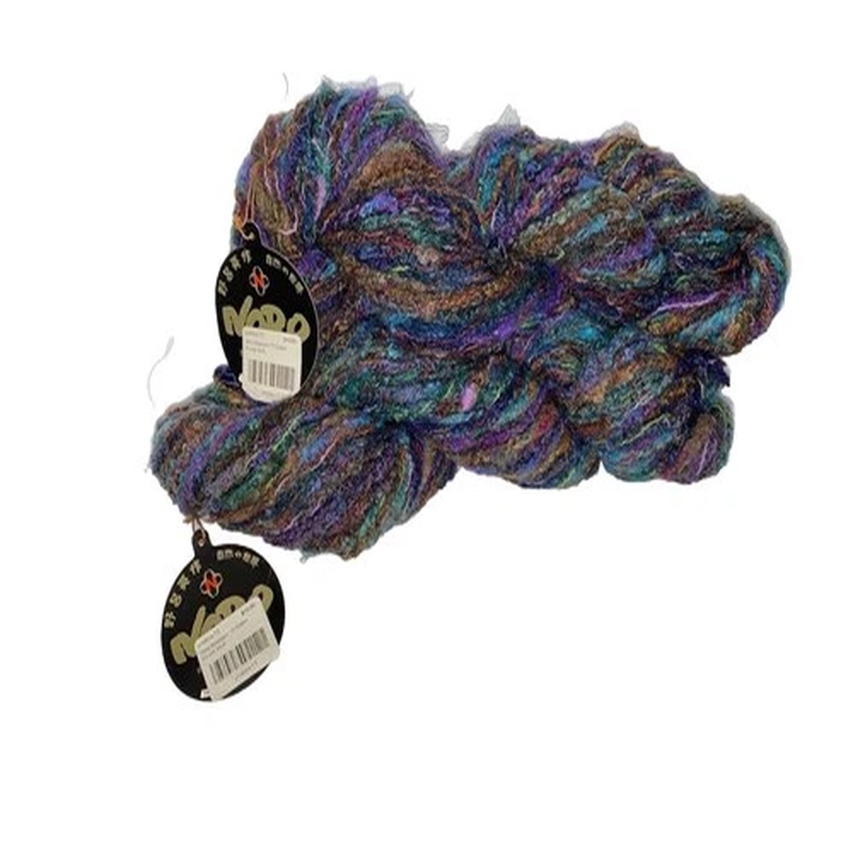 Lot of 2 Noro BLOSSOM Wool Mohair Silk Nylon Yarn #13 Green Purple Multi Colo