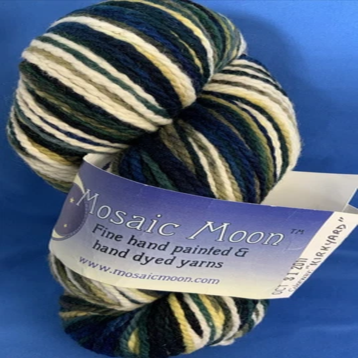 Mosaic Moon FINE MERINO WOOL Yarn CESTARI Color: KIRKYARD 4oz New