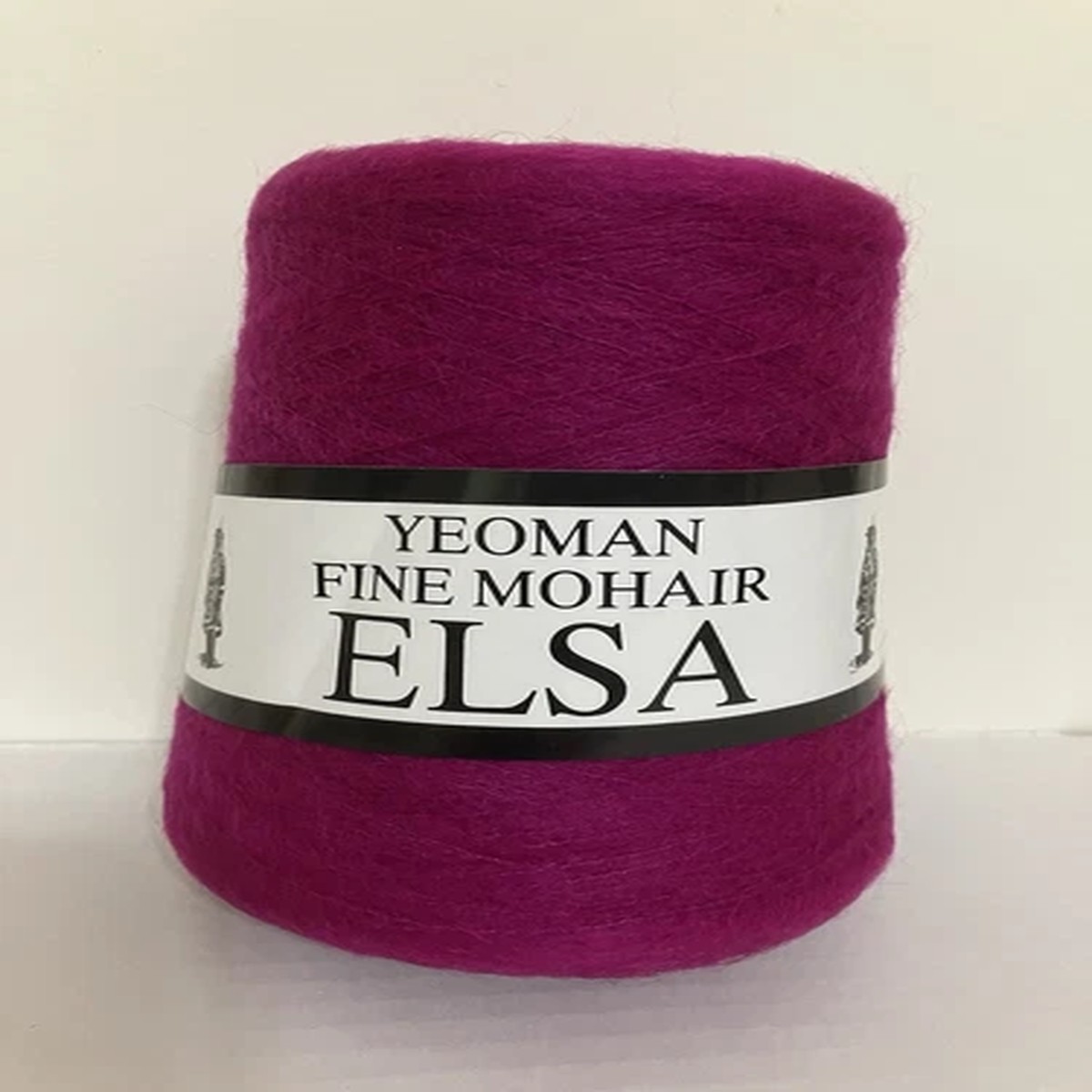 Fine Mohair Yarn Fuschia Elsa Yeoman 10.6 oz / 300 grams Cone UK