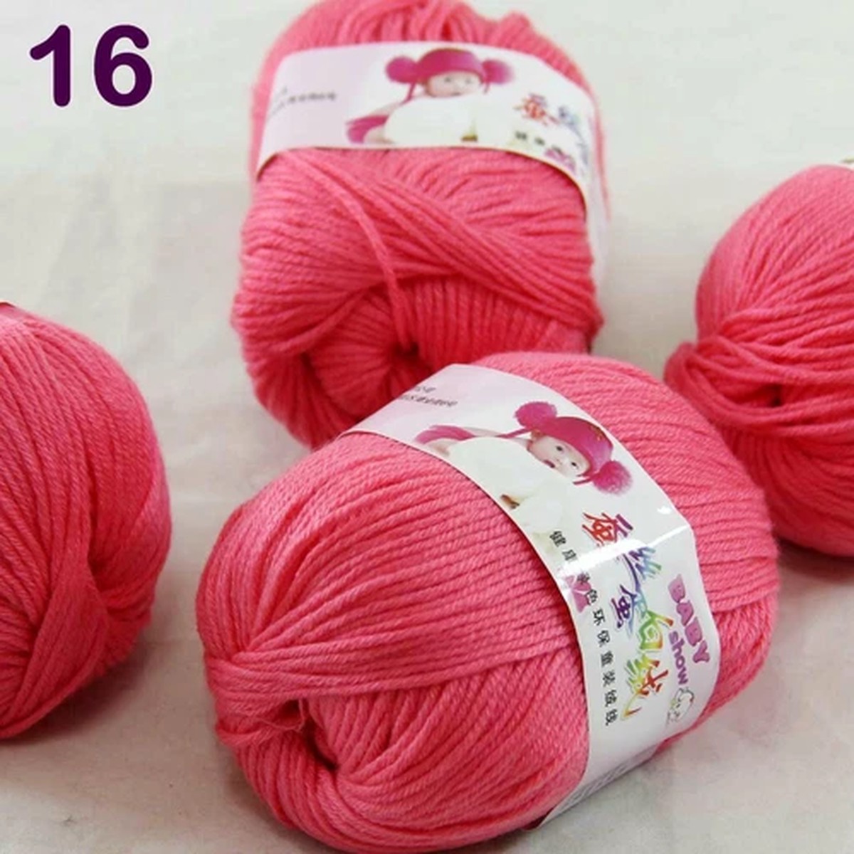Sale 4 Skeinsx50g Cashmere Silk Wool Children Hand Knit Blankets Crochet Yarn 16