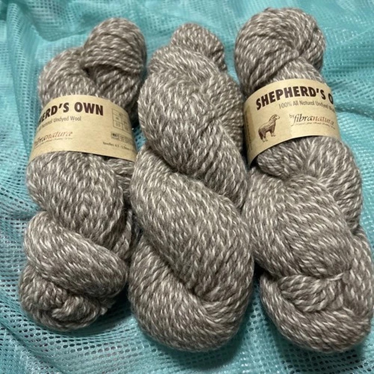 Shepherds Own All Natural Undyed Wool By Fibra Natura 3.5 Oz / 252 Yds-3 Skeins
