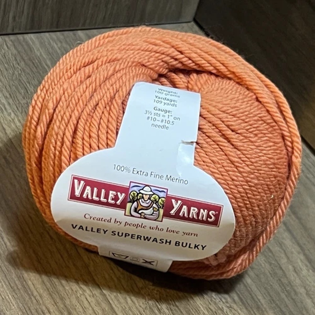 Valley SUPERWASH BULKY Yarn SHADE #22 Extra Fine Merino 100gr 109yds