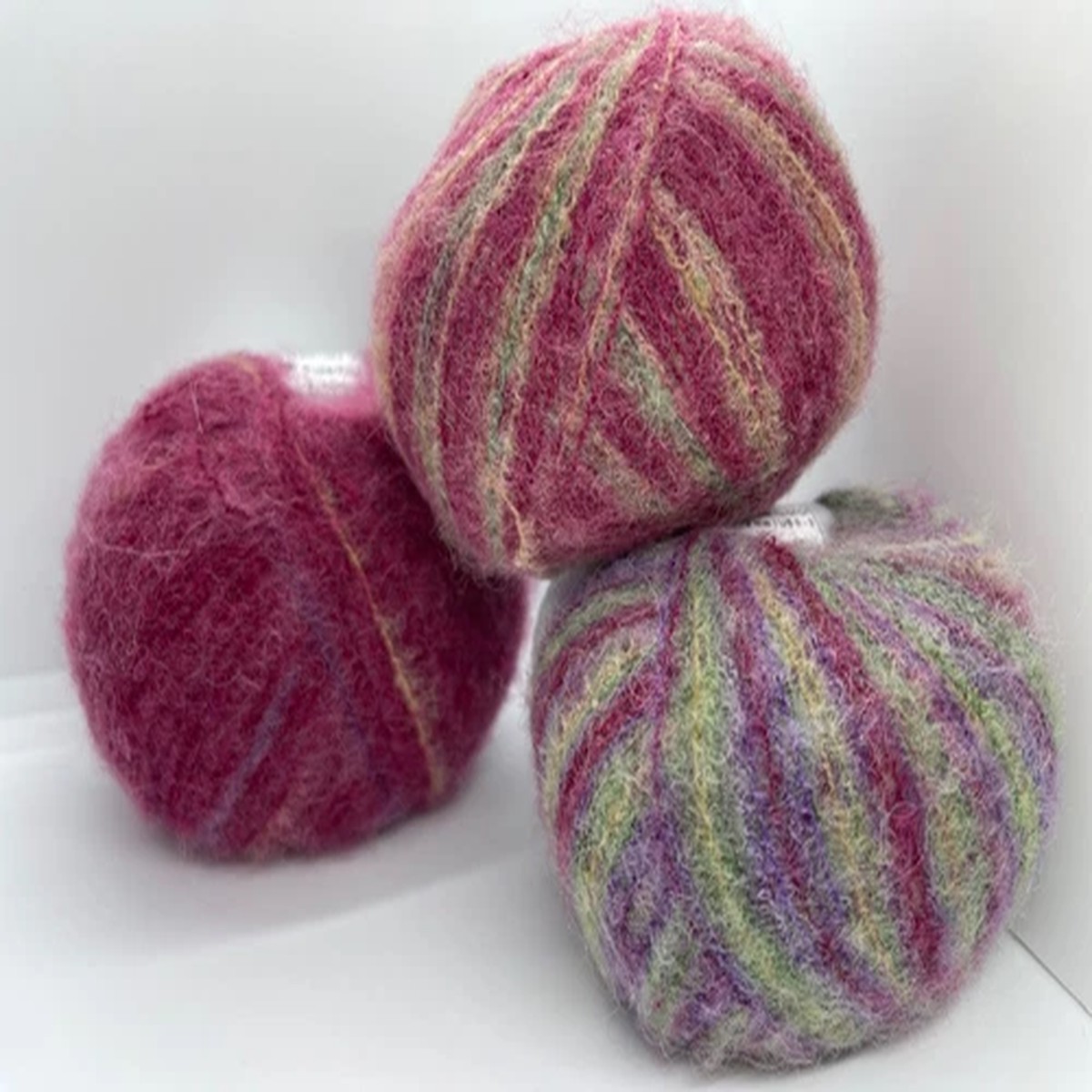 3-Pack Striping Caress 78246 Ice Yarn Alpaca Merino Nylon Fingering LOT of 3