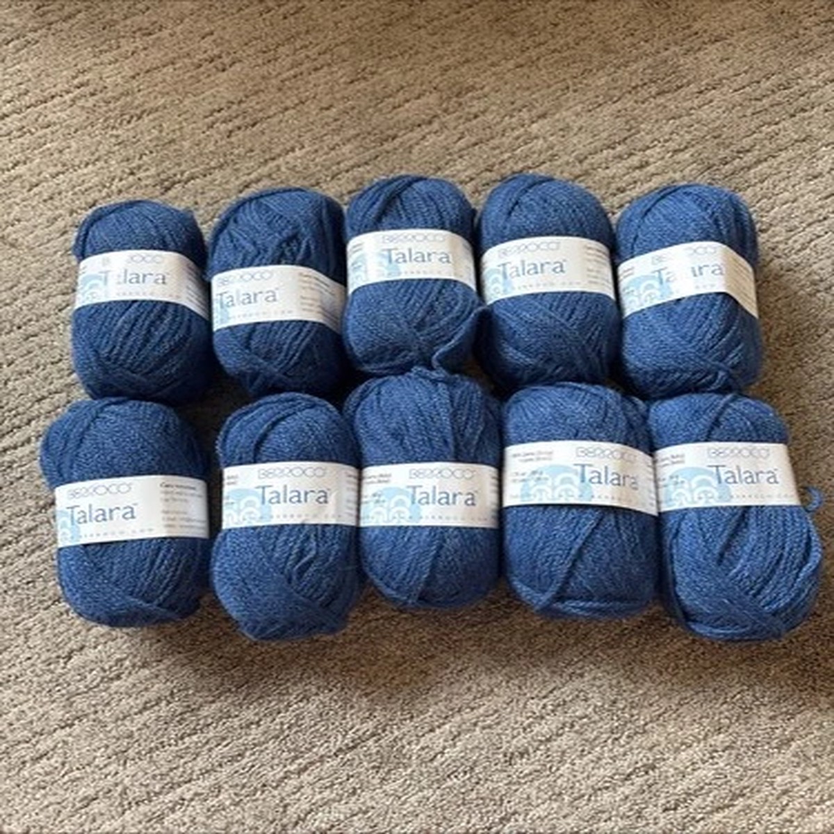 Berroco Talara #7328 100% Baby Llama yarn Peacock Blue 10 Skeins