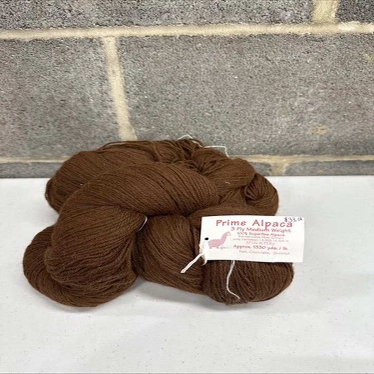 Henrys Attic Prime Alpaca 3 Ply Medium Weight Brown Yarn 2 Skeins