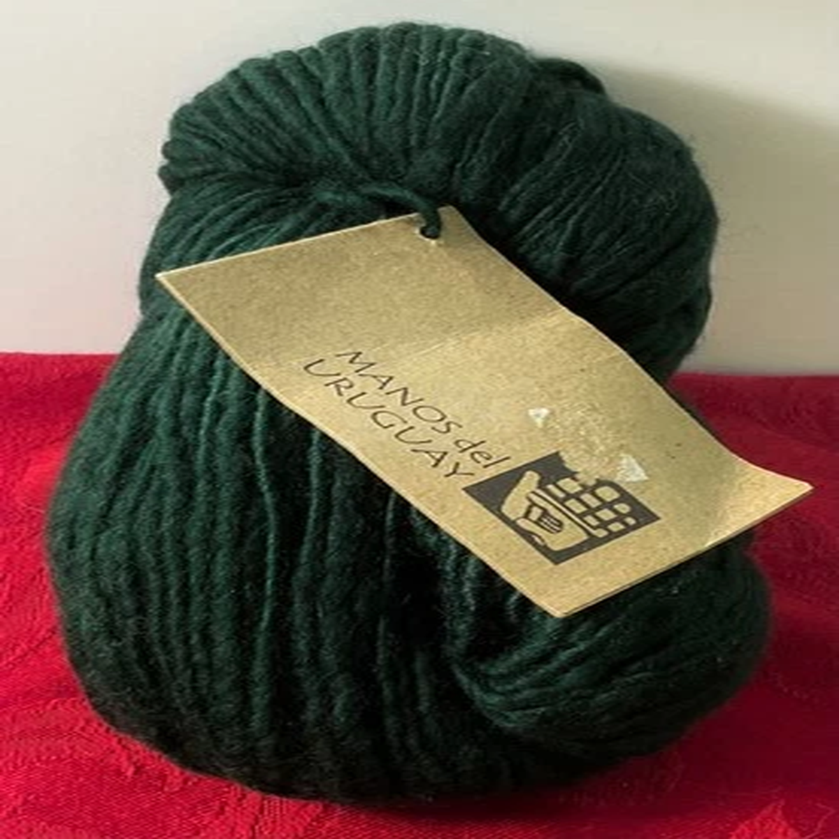 Manos del Uruguay Merino/Corriedale Wool Yarn Unit of 1 Hand DyedHunterGreen #13