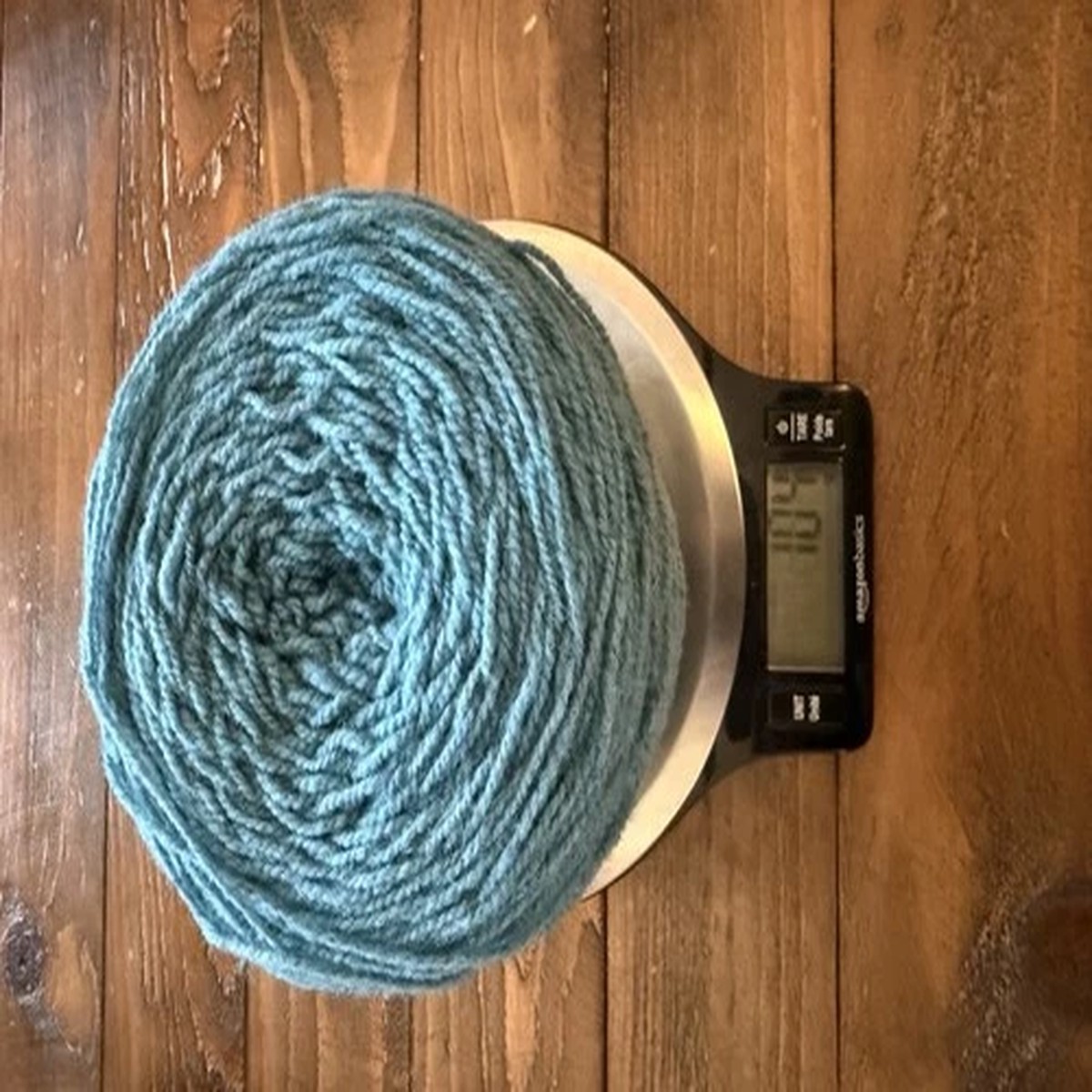 Mominoki German Merino Light Wool Yarn, Sport/DK, 100g/340m, Teal Colorway Wound