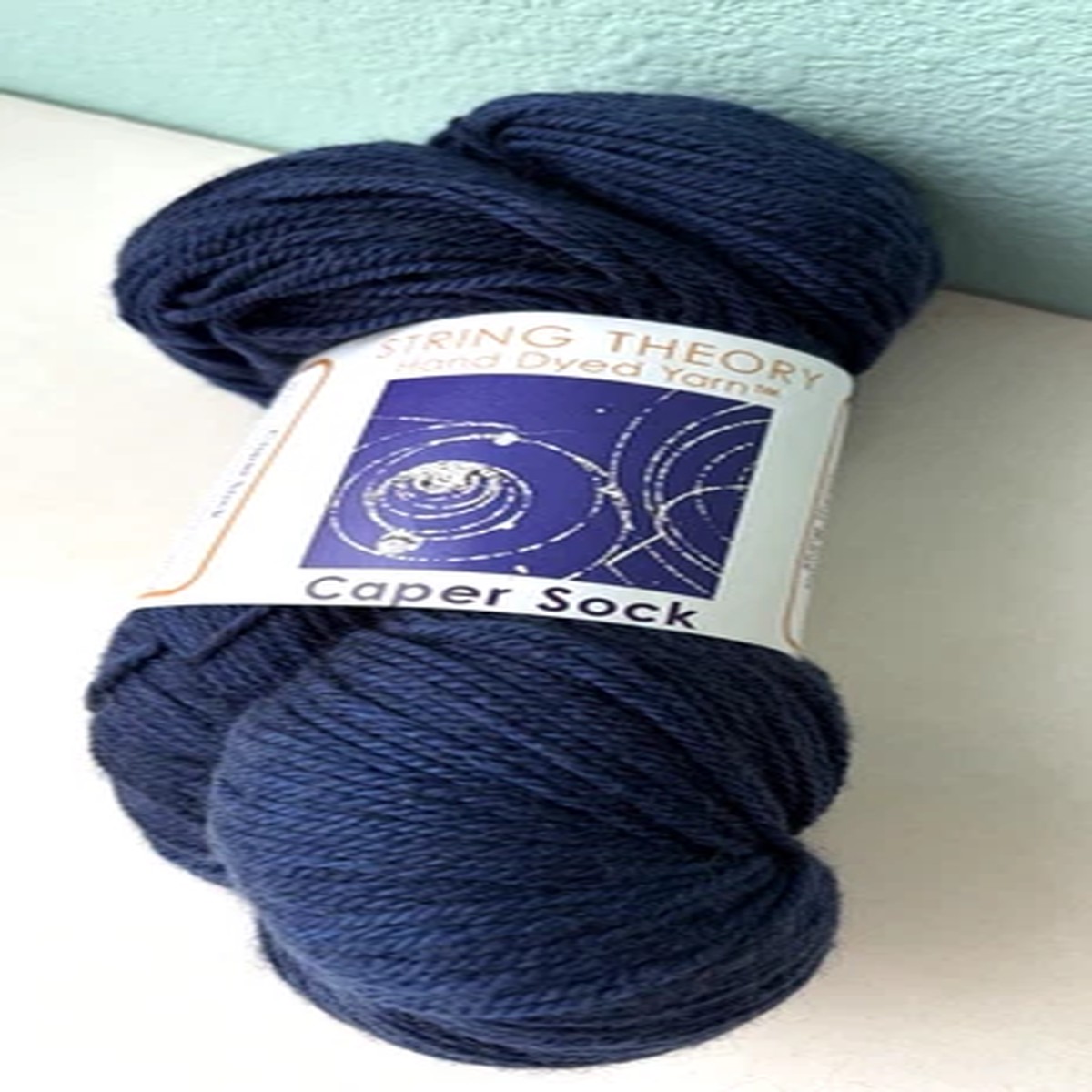 String Theory - CAPER SOCK - COBALT - Merino/Cashmere/Nylon Hand Dyed 400 yds