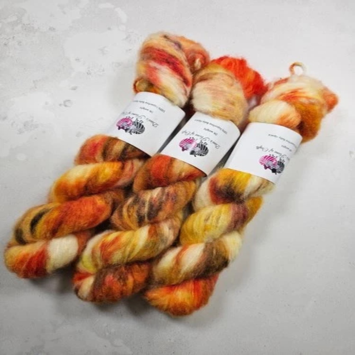 Superfine Baby Alpaca yarn, DK weight, 50 g, BONFIRE KISS