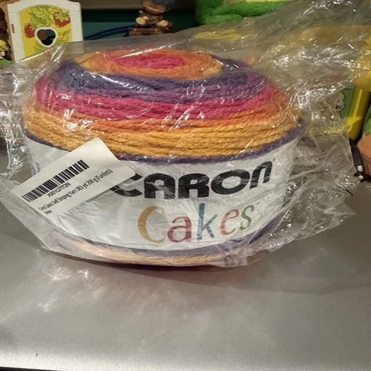 Caron Cakes yarn acrylic wool DISCONTINUED color FUNFETTI self Striping Yarn